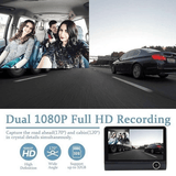 Safe Drive Dual Camera Car Dash Cam With Large Screen - Apalipapa