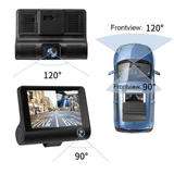 Safe Drive Dual Camera Car Dash Cam With Large Screen - Apalipapa