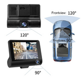 Safe Drive Dual Camera Car Dash Cam With Large Screen