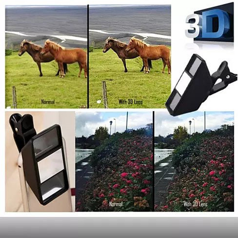 Magical 3D Clip On Lens for your Smart Phone and Tablets