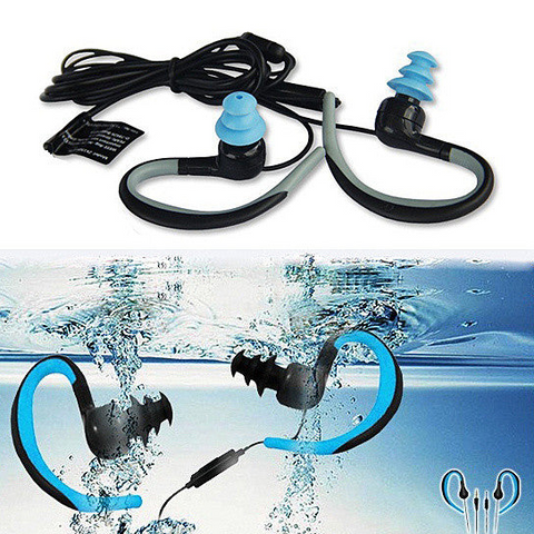 Waterproof Bluetooth Headphones with Swimmers Earplugs