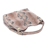 Resort Snake Skin Print Handbag