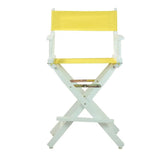 24" Director's Chair White Frame-Yellow Canvas - Image #1