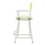 24" Director's Chair White Frame-Yellow Canvas - Image #3