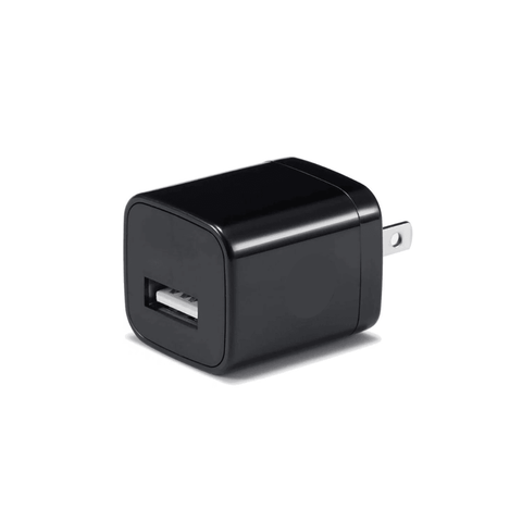 1x Black 1A USB Power Adapter Wall Charger - Apalipapa