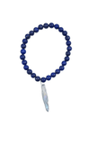 Lapis Lazuli Bracelet with Grey Titanium Quartz Crystal - Apalipapa