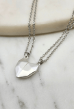 Silver BFF Heart Necklace - Apalipapa