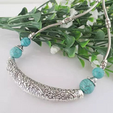 Luna The Crescent Moon Turquoise Necklace