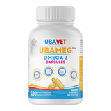 Ubameg EFA 1000mg Omega-3 Fatty Acid Capsules for Dogs & Cats (120 caps) - Apalipapa