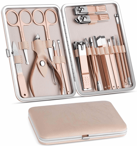 18 In 1 Lovely Lady DIY Manicure Pedicure Tool Set - Apalipapa