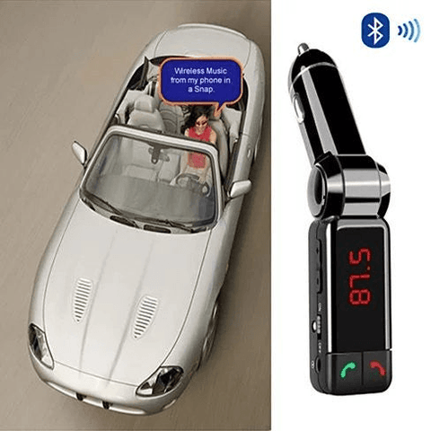 NEW Car FM Music Broadcaster with Bluetooth and Car Charger - Apalipapa