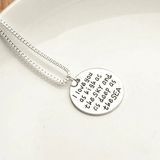 Sky High And Sea Deep Love Quote Collection Necklace - Apalipapa