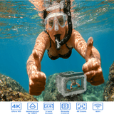 4K Waterproof All Digital UHD WiFi Camera + RF Remote And Accessories - Apalipapa