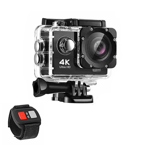 4K Waterproof All Digital UHD WiFi Camera + RF Remote And Accessories - Apalipapa