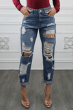 Destroyed and Ripped Maxed Out Boyfriend Jeans - Apalipapa