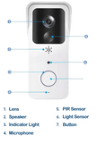 Door Ringer Intelligent Video Doorbell with Battery and Charger - Apalipapa