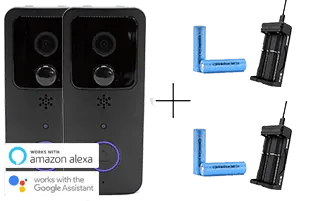 Door Ringer Intelligent Video Doorbell with Battery and Charger - Apalipapa