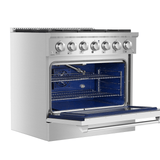 Empava 36GR08 36 In. Pro-Style Slide-In Single Oven Gas Range - Apalipapa