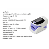 Fingertip Pulse Oximeter And Blood Oxygen Saturation Monitor With LED Display - Apalipapa