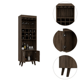 Harvey Bar Double Door Cabinet, Twelve Wine Cubbbies, Two Shelves - Apalipapa