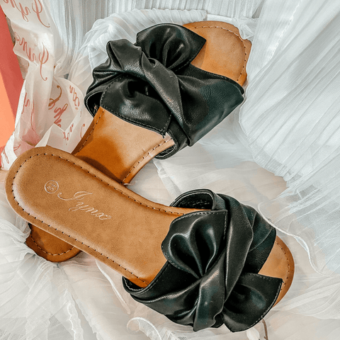 Knotted Sandals Black - Apalipapa