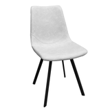 Modern Leather Dining Chair With Metal Legs Set of 4 - Apalipapa