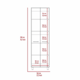Pantry Cabinet Phoenix, Five Interior Shelves, White Finish - Apalipapa