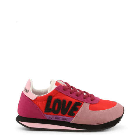 Pink Red Suede Sneakers - Apalipapa