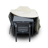 Rectangular Outdoor Rain Cover for 63" Patio Dining Table and Chairs Set - Image #3