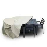 Rectangular Outdoor Rain Cover for 63" Patio Dining Table and Chairs Set - Image #4