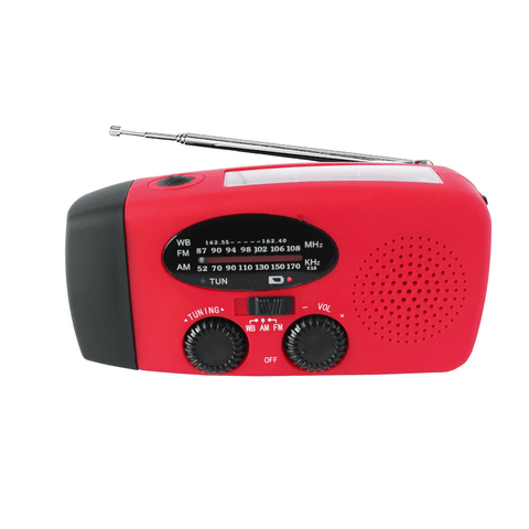 Storm Safe Emergency AM/FM/NOAA Weather Band Radio With Solar Flash Light And Built-in Phone Charger - Apalipapa