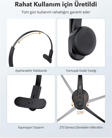 Taotronics Wireless Mono Headset - Apalipapa