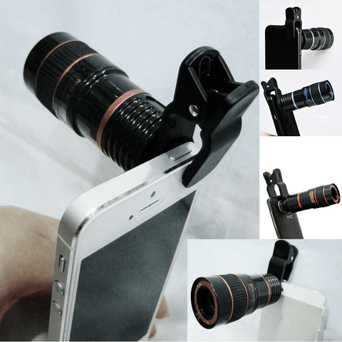 Telephoto PRO Clear Image Lens Zooms 8 times closer! For all Smart Phones & Tablets with Camera - Apalipapa
