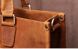 The Dagmar Leather Briefcase | Vintage Leather Messenger Bag - Apalipapa