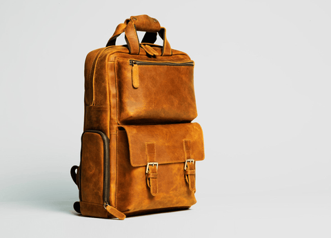 The MANN Bag | Large Capacity Leather Camera Backpack - Apalipapa
