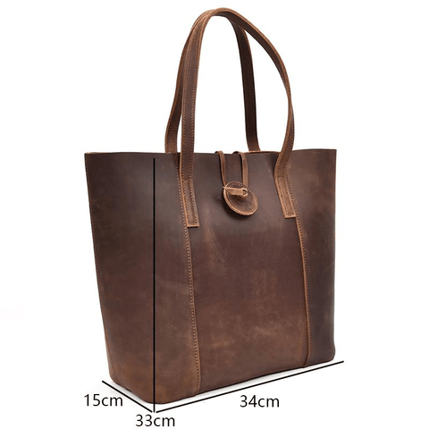 The Taavi Tote | Handcrafted Leather Tote Bag - Apalipapa