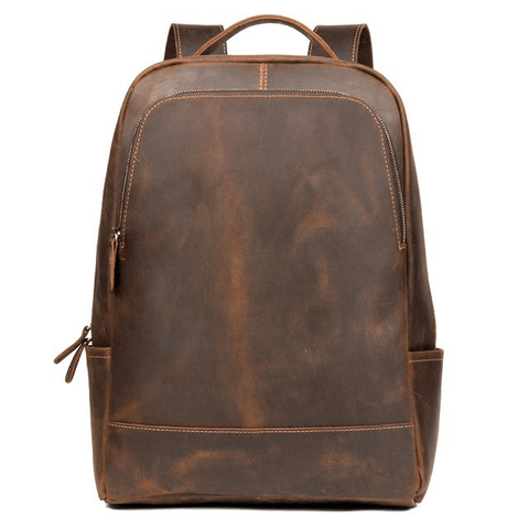 The Vernon Backpack | Genuine Vintage Leather Minimalist Backpack - Apalipapa