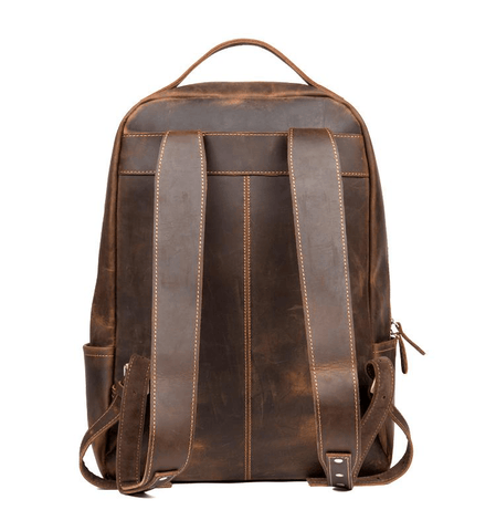 The Vernon Backpack | Genuine Vintage Leather Minimalist Backpack - Apalipapa