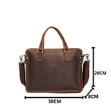 The Viggo Briefcase | Genuine Leather Messenger Bag - Apalipapa