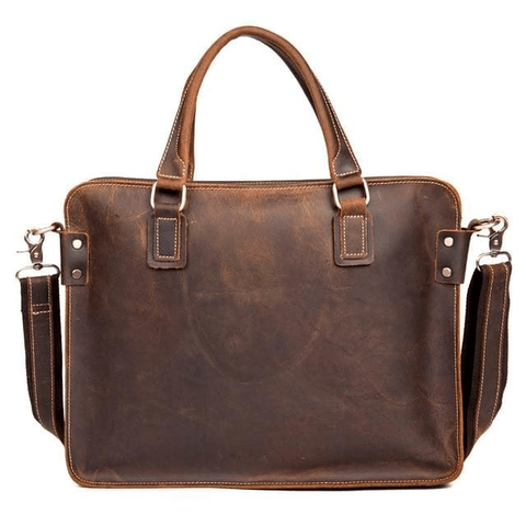 The Viggo Briefcase | Genuine Leather Messenger Bag - Apalipapa