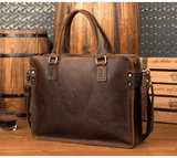 The Viggo Briefcase | Genuine Leather Messenger Bag - Apalipapa