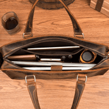 The Viggo Briefcase | Genuine Leather Messenger Bag - Apalipapa