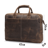 The Welch Briefcase | Vintage Leather Messenger Bag - Apalipapa