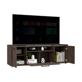 Tv Stand for TV´s up 55" Dext, One Cabinet, Double Door, Dark Walnut Finish - Apalipapa