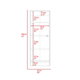 Uluru Kitchen Pantry, Single Door Cabinet, Four Interior Shelves - Apalipapa