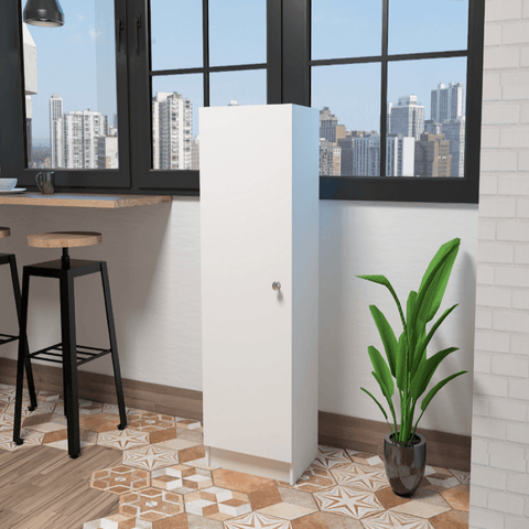 Uluru Kitchen Pantry, Single Door Cabinet, Four Interior Shelves - Apalipapa