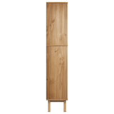 vidaXL Bookcase OTTA with 2 Drawers Brown Solid Wood Pine - Apalipapa