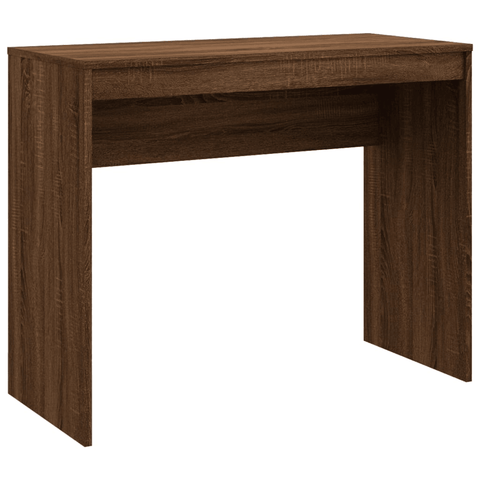 vidaXL Desk Brown Oak 35.4"x15.7"x28.3" Engineered Wood - Apalipapa