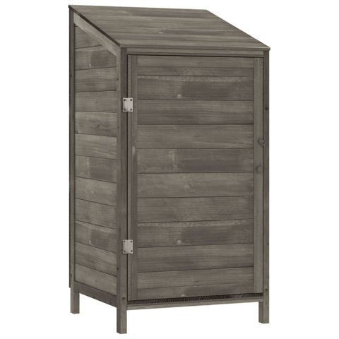 vidaXL Garden Shed Anthracite 21.7"x20.5"x44.1" Solid Wood Fir - Apalipapa