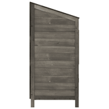 vidaXL Garden Shed Anthracite 21.7"x20.5"x44.1" Solid Wood Fir - Apalipapa